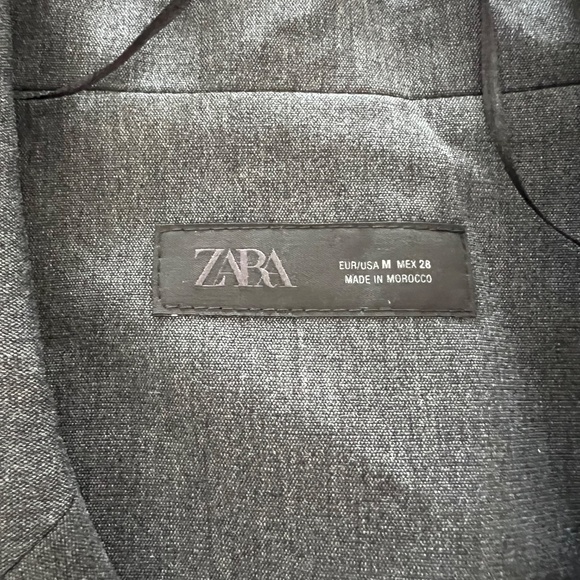 Zara grey double breasted vest NWOT - Picture 6 of 6